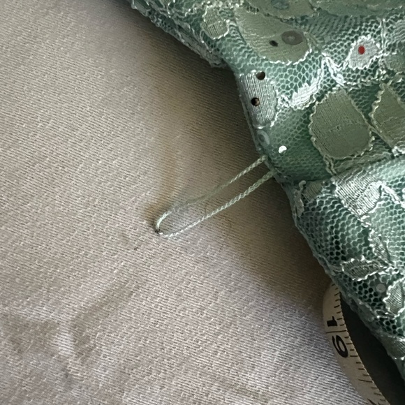 Le Chateau, teal grad dress. worn to elementary school graduation. worn once. - Picture 8 of 9